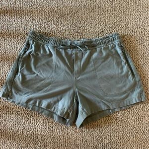 Green athleta shorts